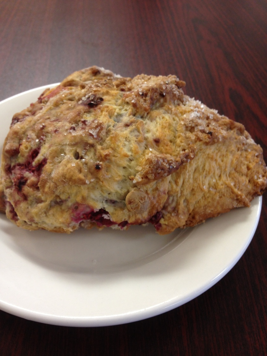 An Ode to Quick Breads: Raspberry White Chocolate Chip Scone from Fusion Bakery and Patisserie